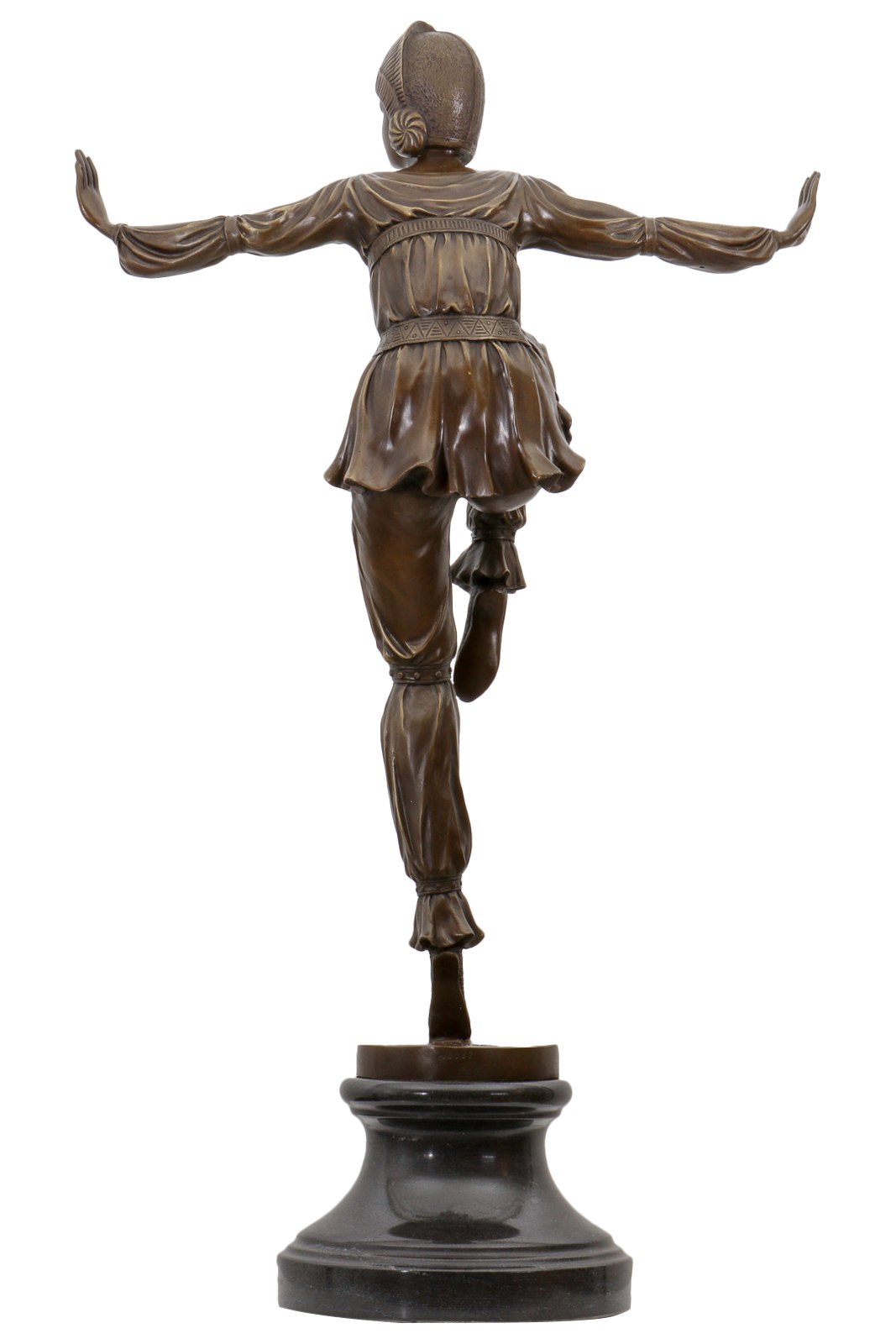 Bronzeskulptur Tänzerin Frau Bronze Figur Statue im Antik-Stil - 75cm