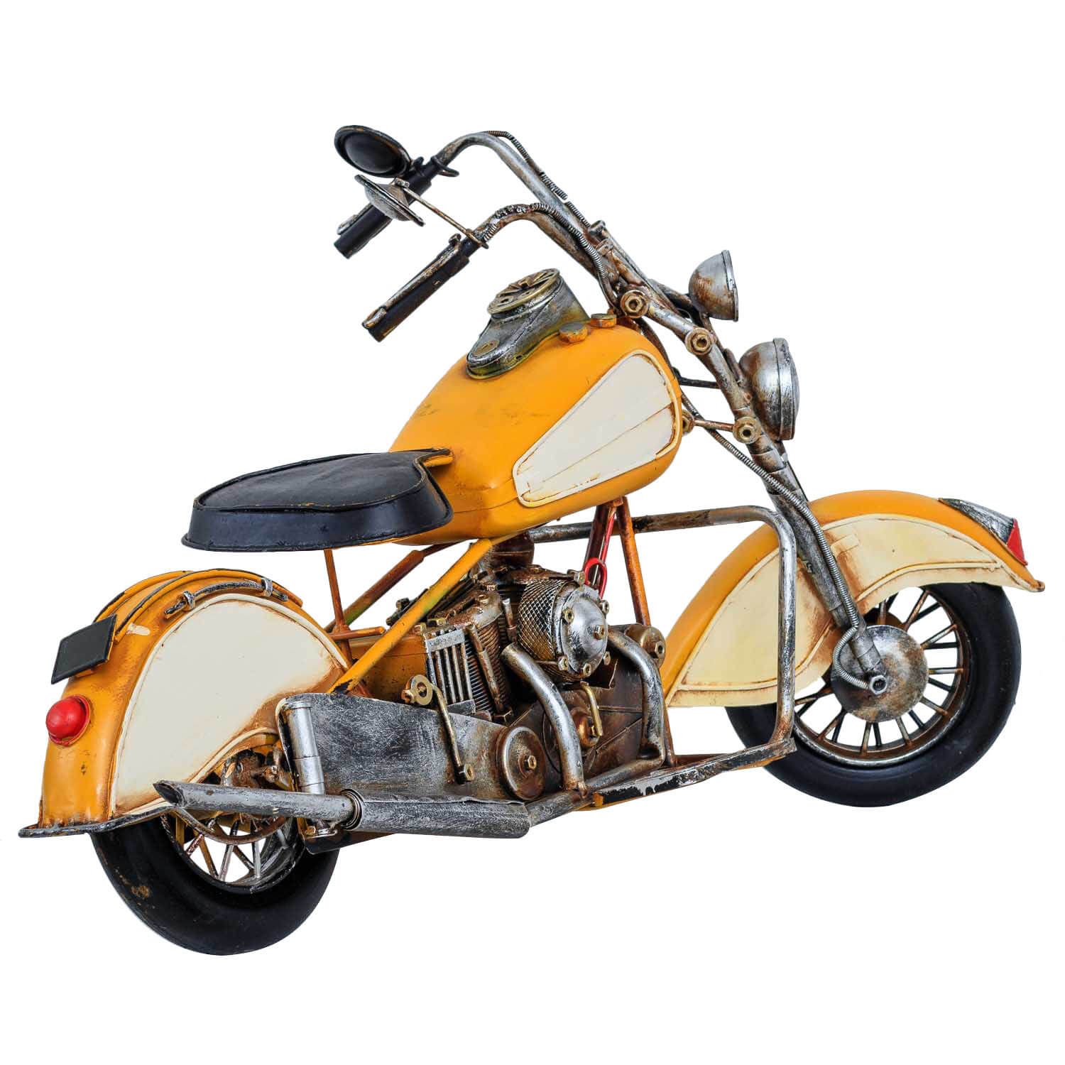 Modellmotorrad Nostalgie Blech Metall Motorrad Oldtimer Antik-Stil 59cm