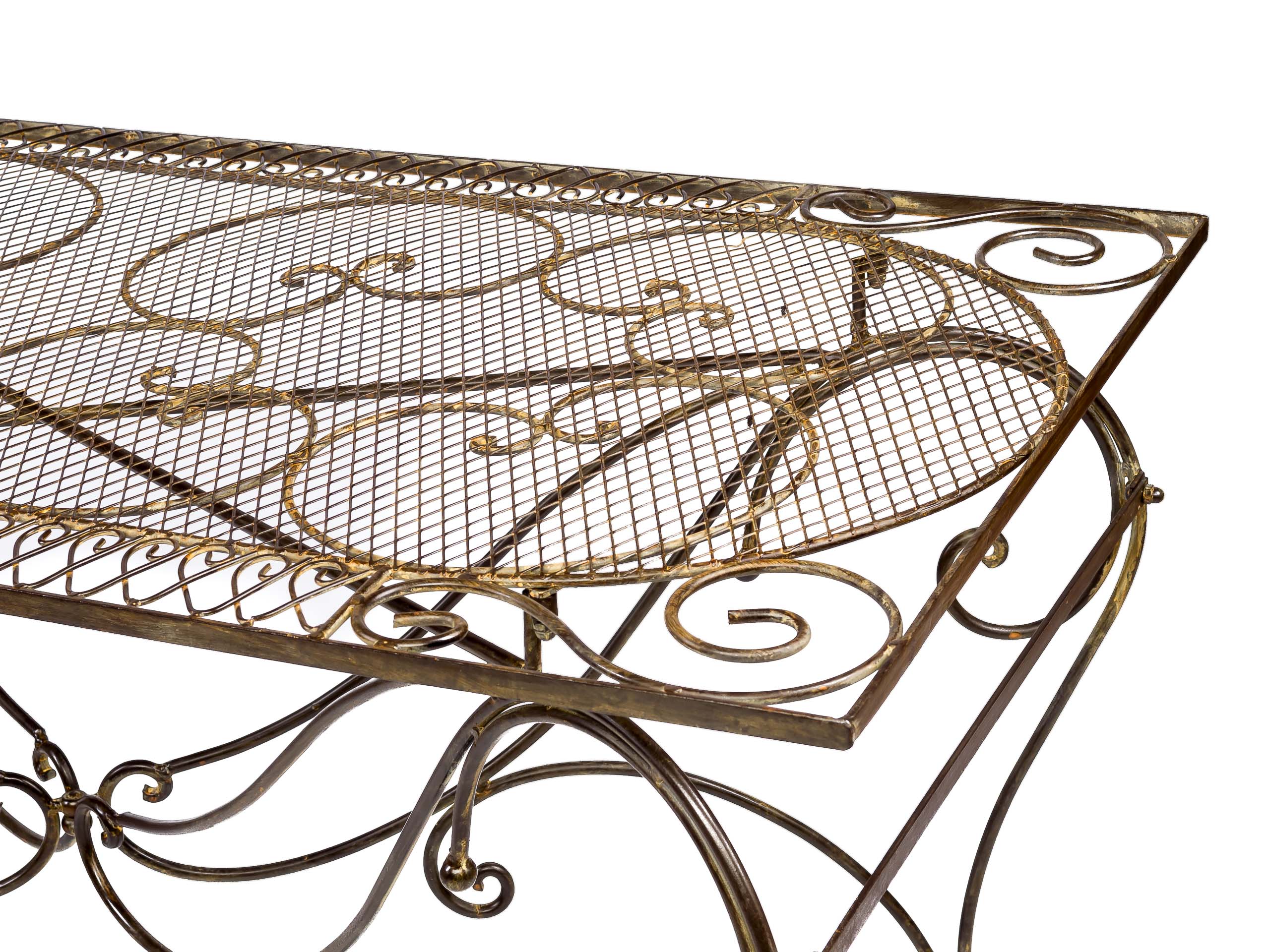 XXL Gartentisch + 4 Stühle Eisen Tisch Gartenmöbel antik Stil garden furniture