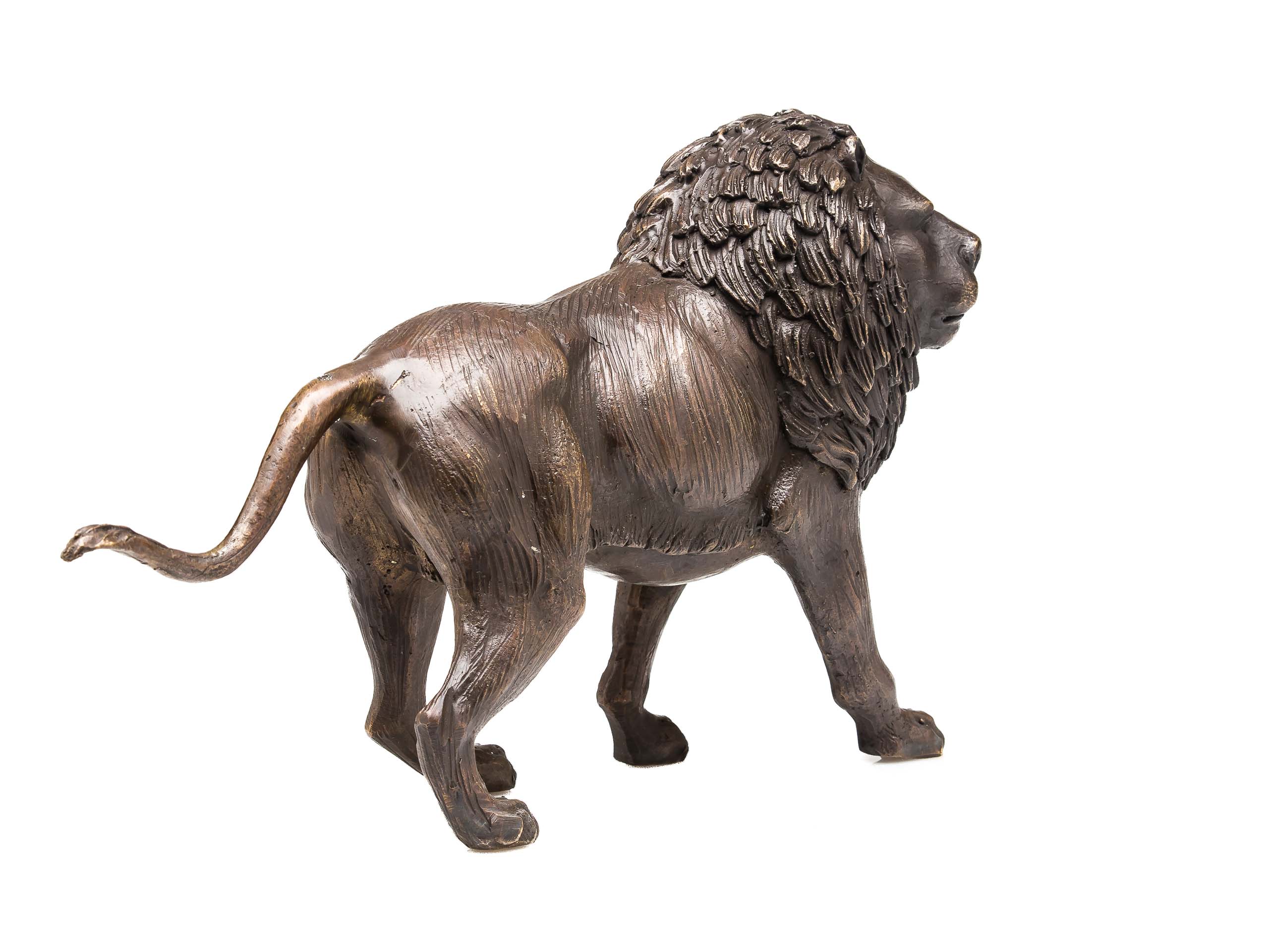 Bronze Skulptur Figur Löwe lion Bronzeskulptur Bronzefigur sculpture 31cm