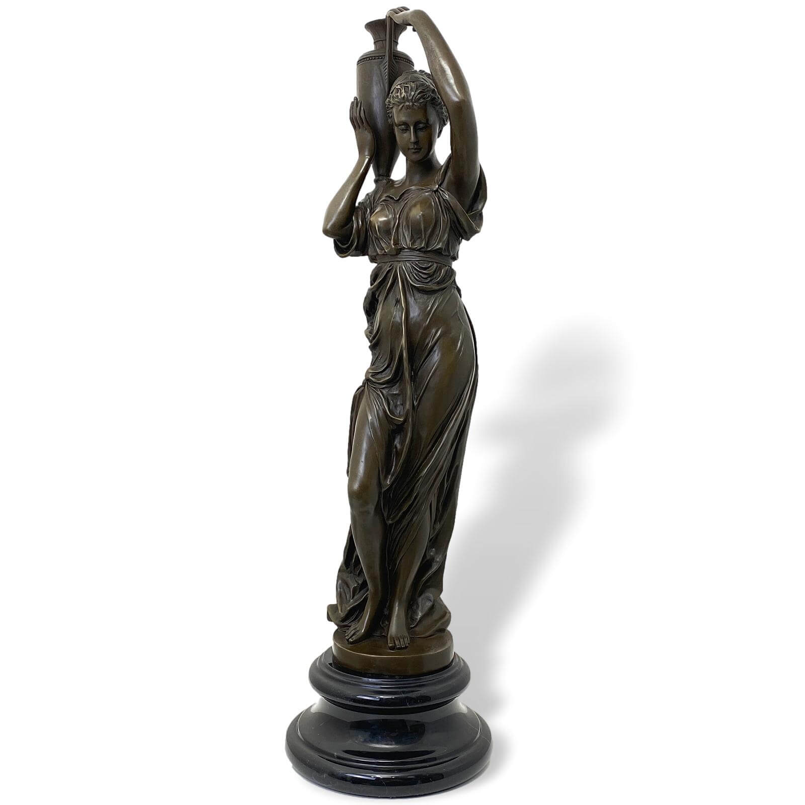 Bronzeskulptur Hebe Antik-Stil Bronze Figur nach Carrier-Belleuse Replik Kopie