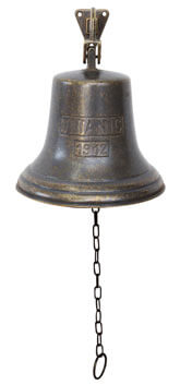 Messingglocke, Handglocke, Metallglocke, Klingelglocke, Kette Zug