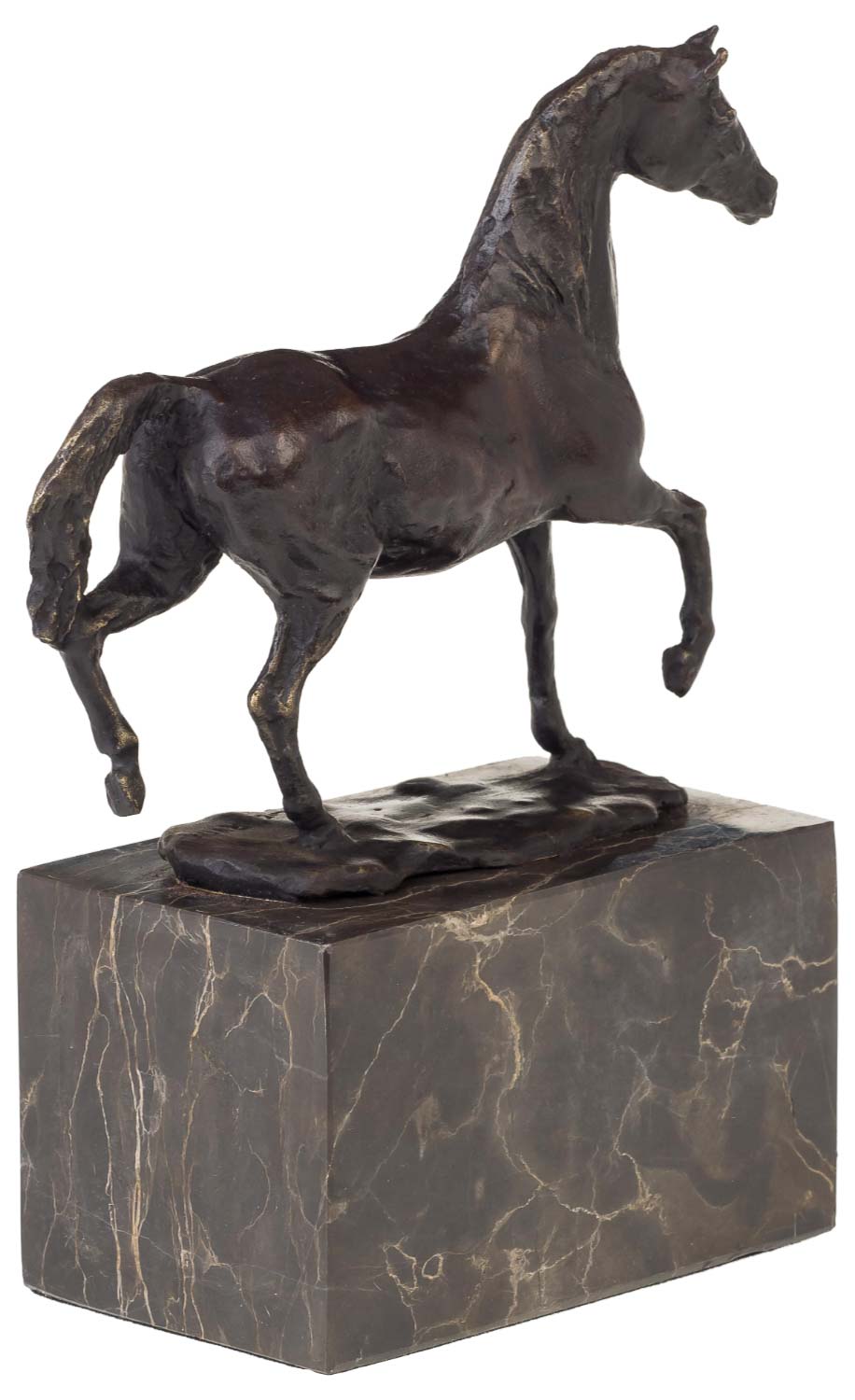 Bronzeskulptur Pferd im Antik-Stil Bronze Figur Statue - 20cm