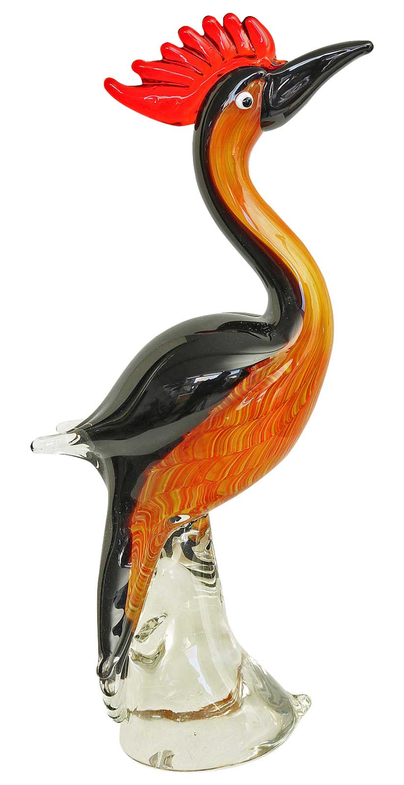 Glasfigur Figur Vogel Glas im Murano Antik Stil 32cm