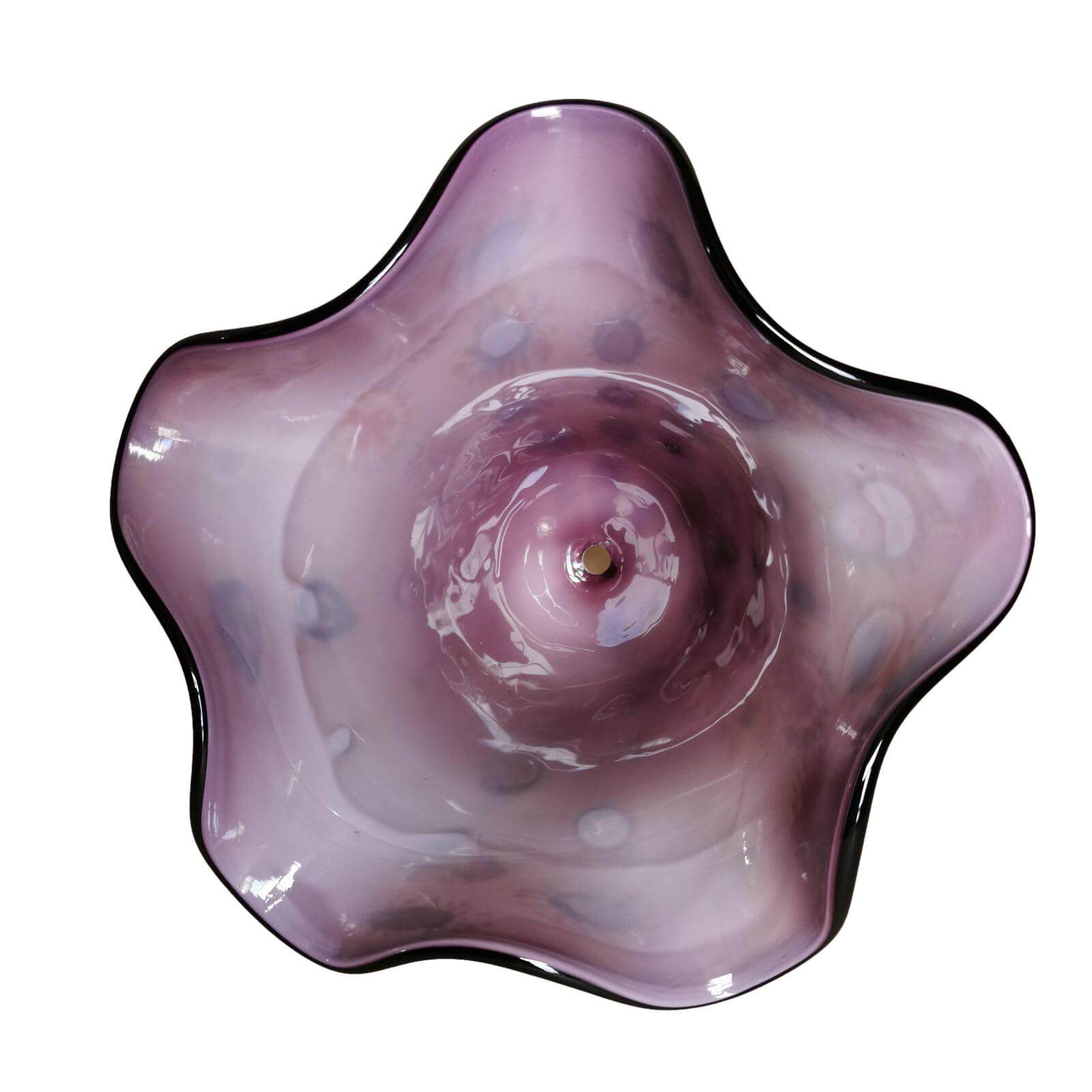 Abat Table Lampe en verre de Murano écran abat-jour en verre violet