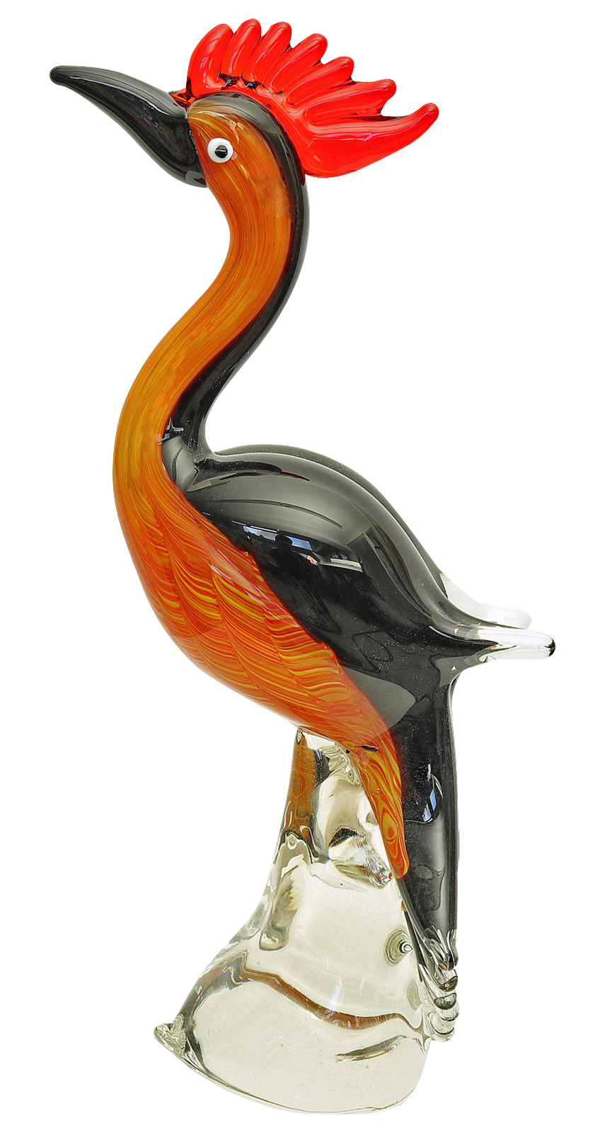 Glasfigur Figur Vogel Glas im Murano Antik Stil 32cm