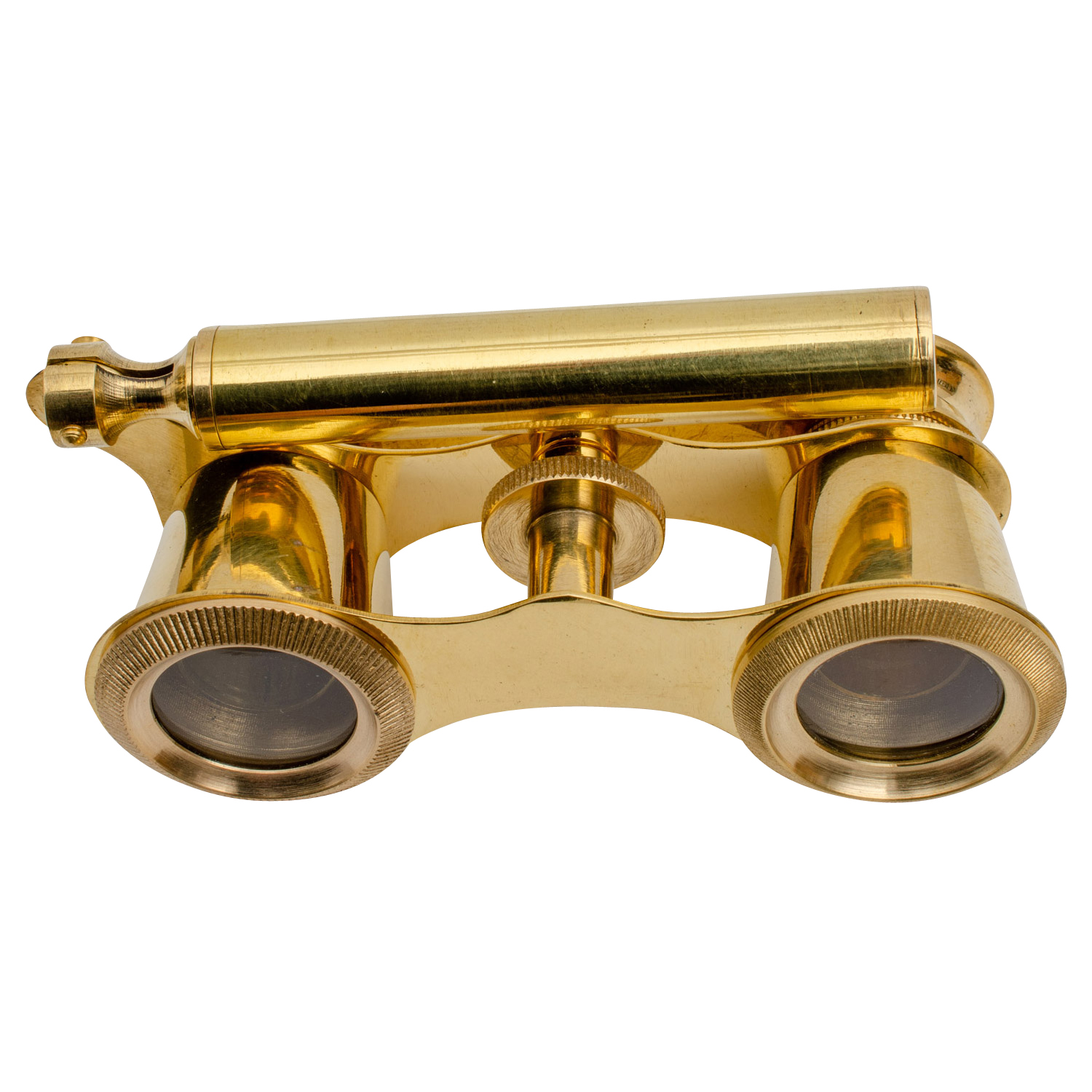 Opernglas mit Holzbox Fernglas Theaterglas Messing Antik-Stil 11cm