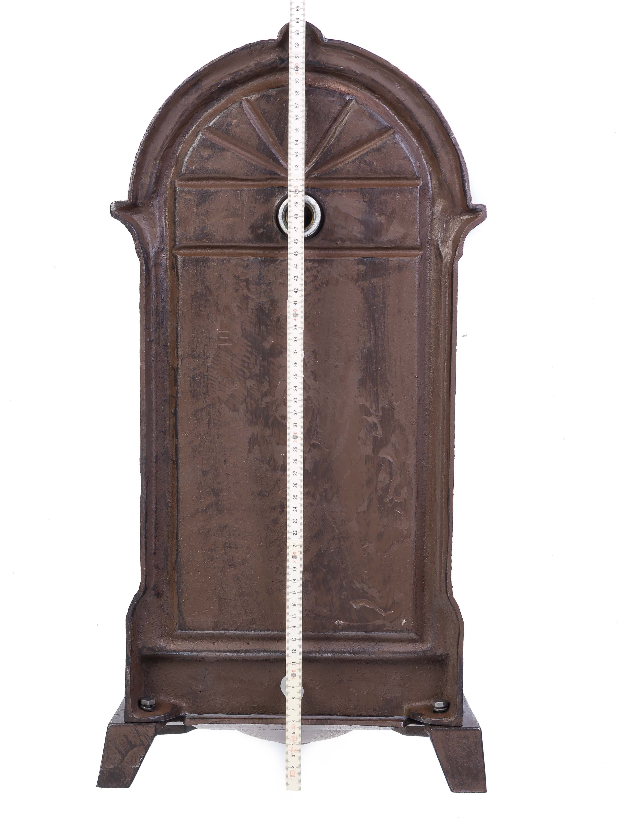 STANDBRUNNEN 64CM 11KG WASCHBECKEN BRUNNEN EISEN BRAUN WANDBRUNNEN ANTIK STYLE