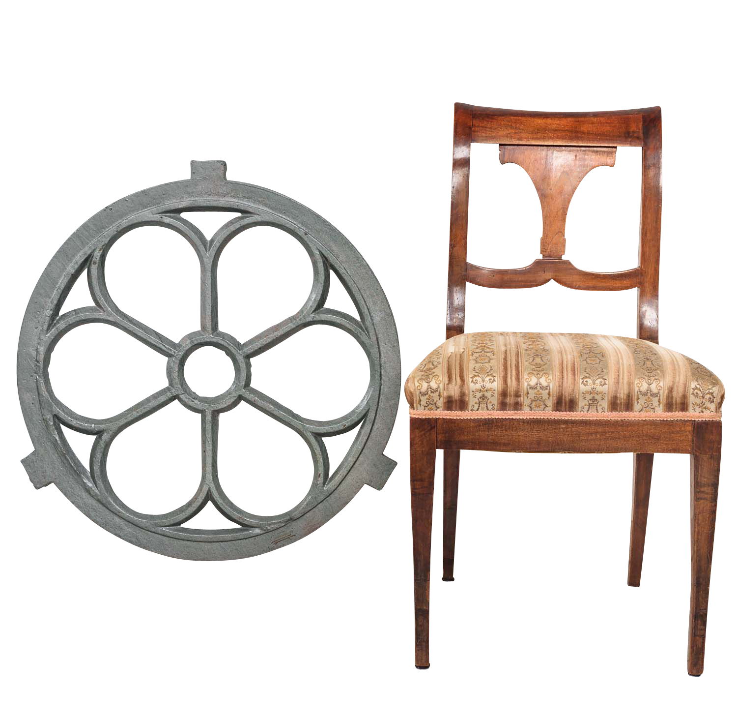 Fenster grau Stallfenster Eisenfenster Scheunenfenster Eisen 71cm Antik-Stil (j)