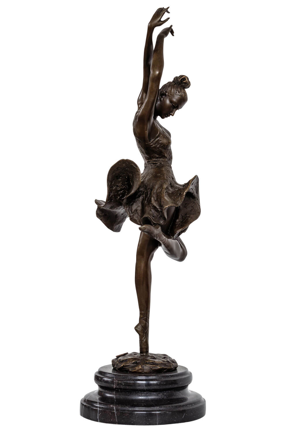 Bronzeskulptur im Antik-Stil Bronze Figur Statue Tänzerin 46cm Ballerina Ballet