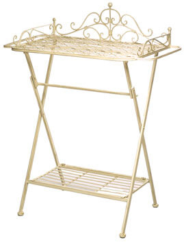 Garderobenständer, Metall, Gartenmöbel, Goldfarben, verziert