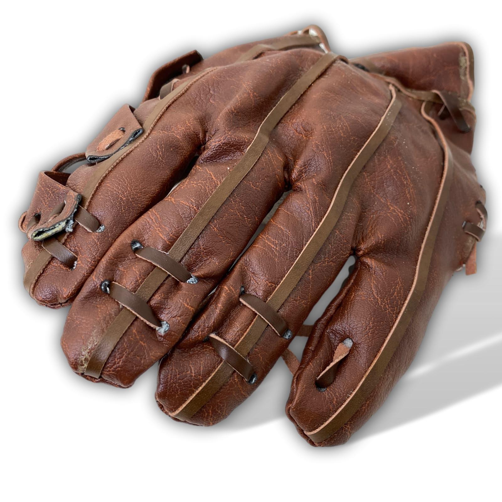 Baseball Handschuh mit Ball Dekoration Wanddeko USA Kunstleder Antik-Stil