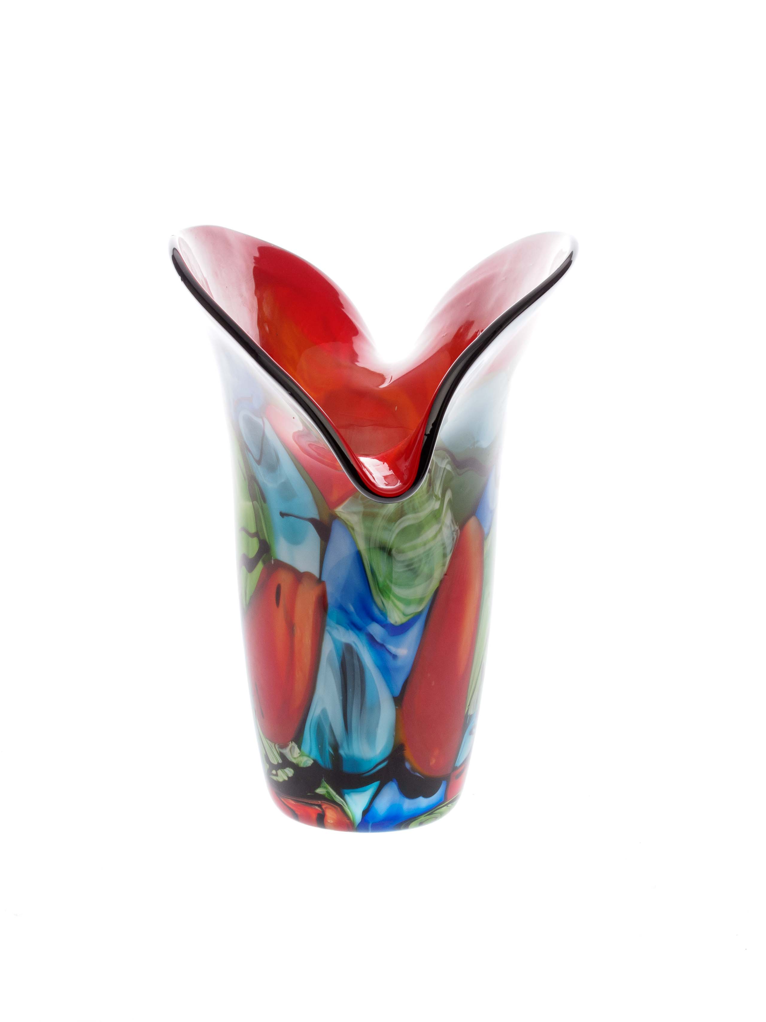 Glasvase Glas Vase im Murano Stil glass vase massive Tischvase 4,1kg