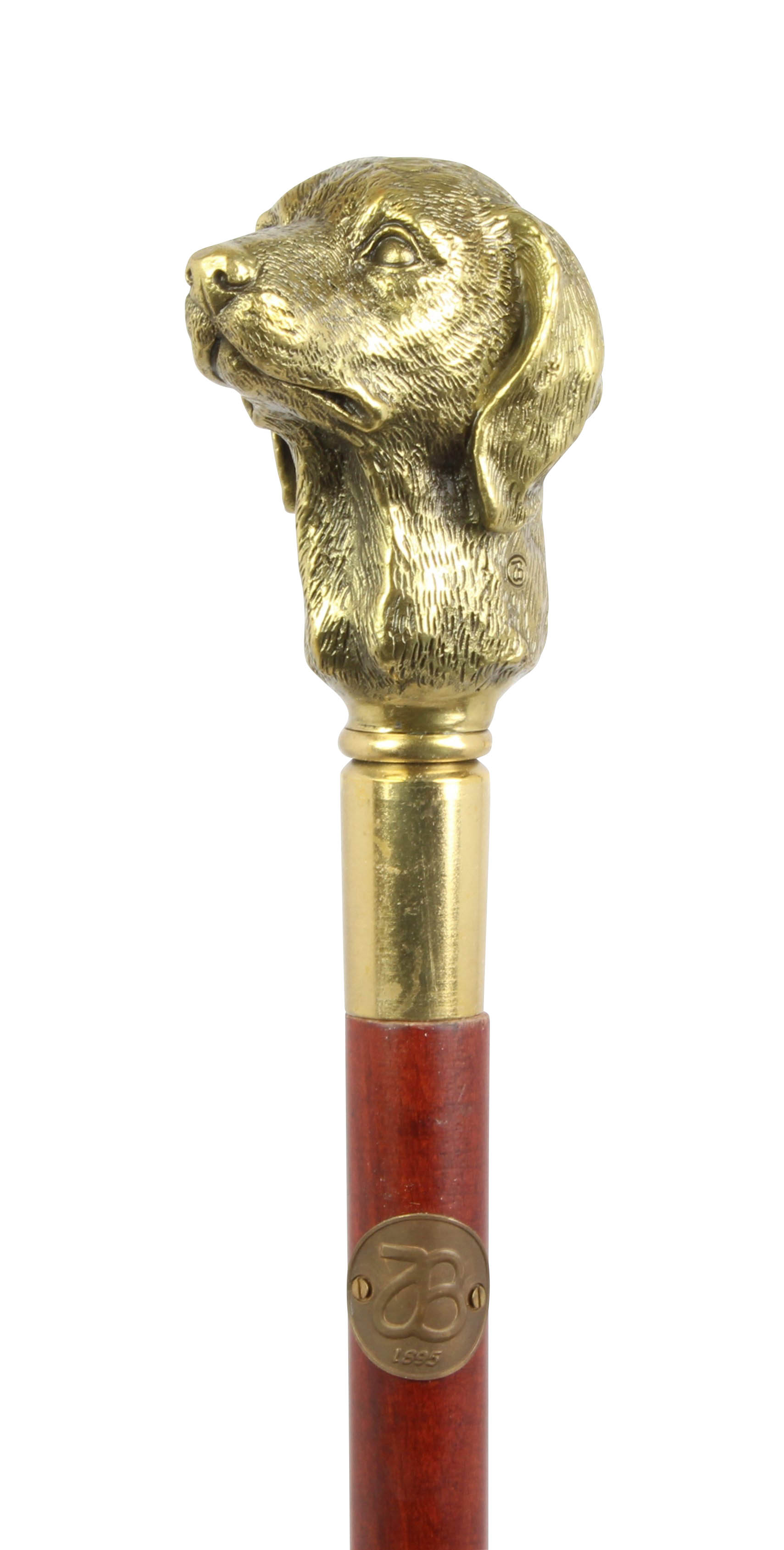 Spazierstock Bronzeskulptur Hund Gehstock Flanierstock 90cm Antik-Stil