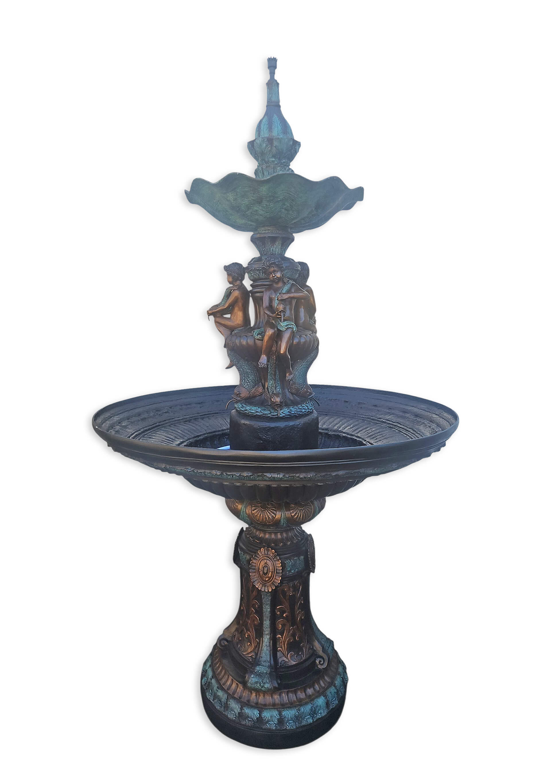 fountain,  statue,  schale,  verzierung,  figur