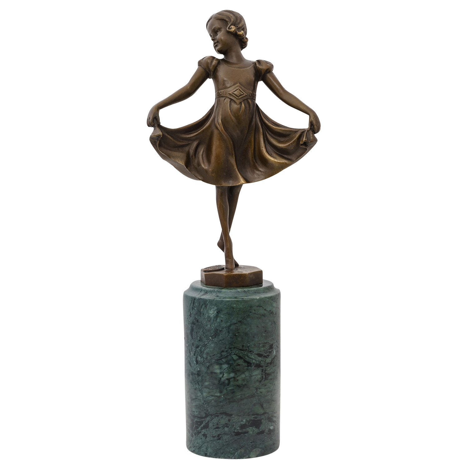 Statuette de jeune fille d´après Ferdinand Preiss (1882-1943) bronze