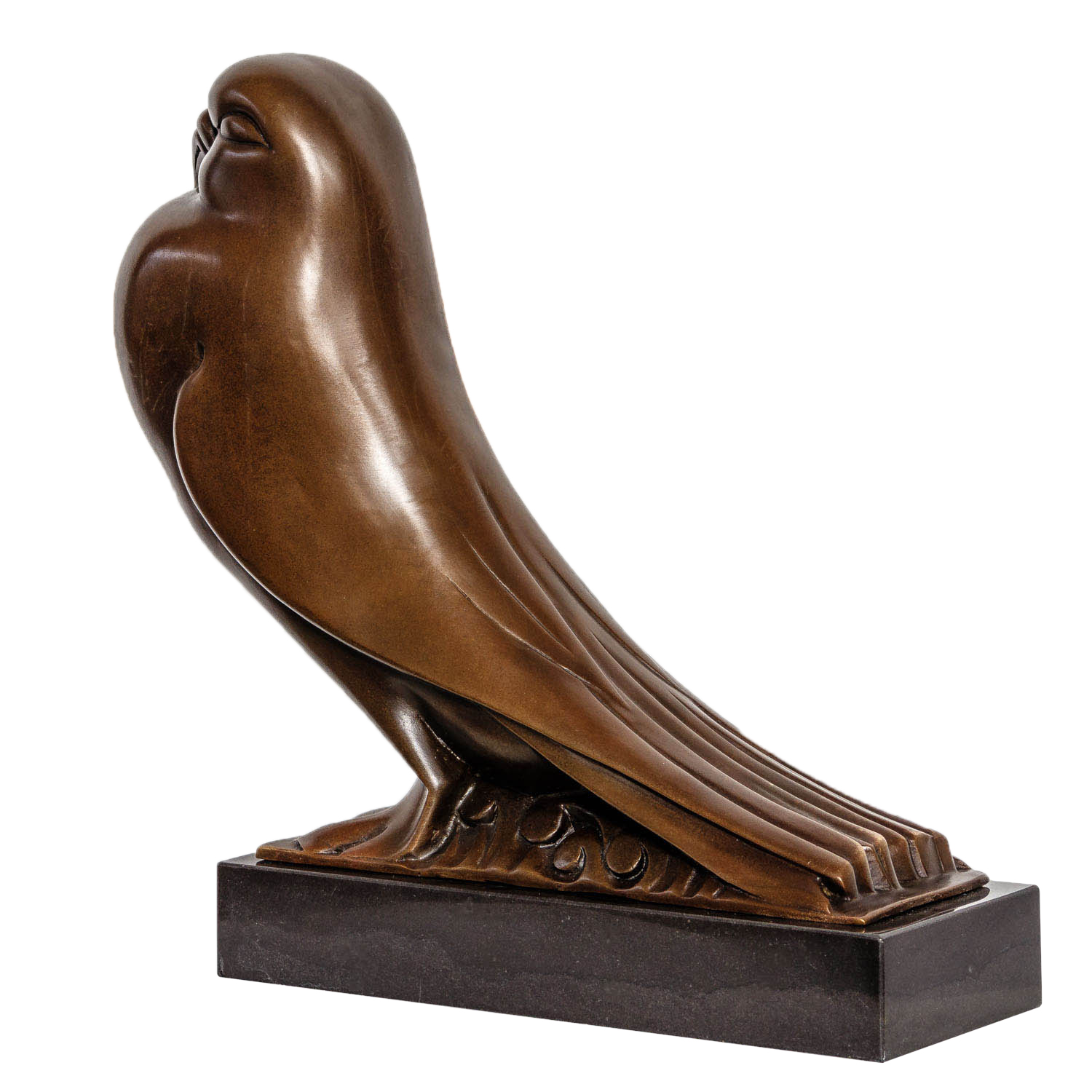 Bronzeskulptur Taube Vogel Antik-Stil Bronze Figur Skulptur Statue 33cm