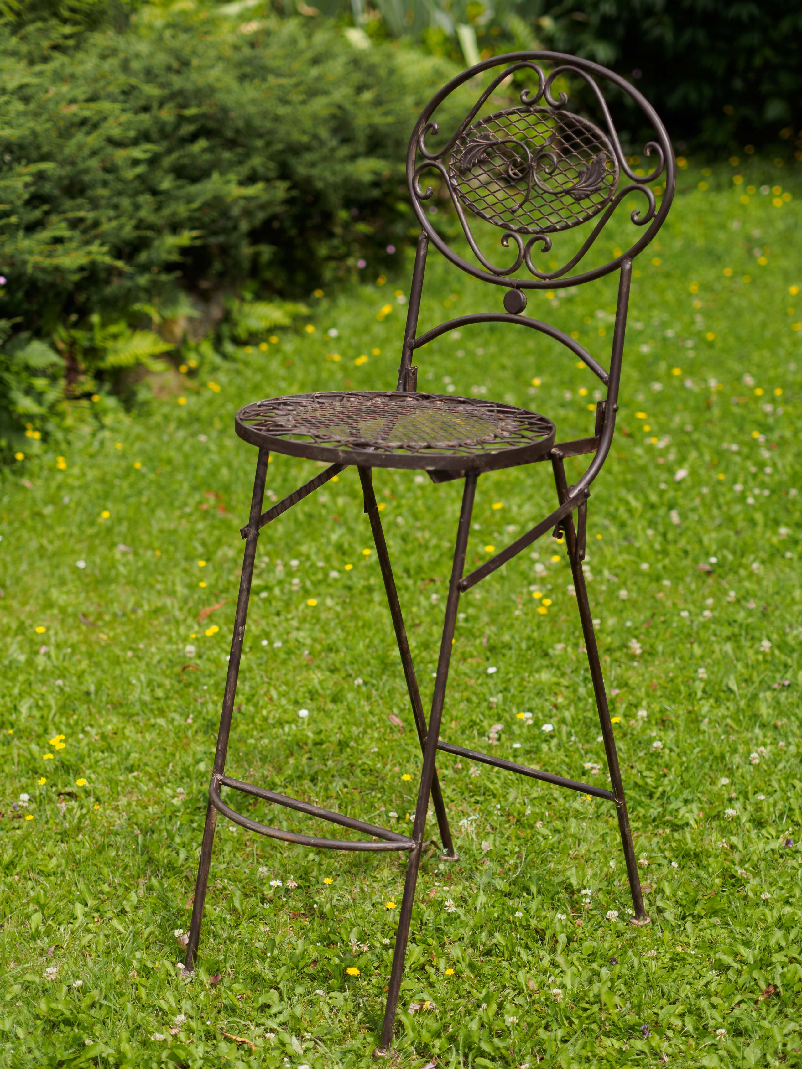 Barhocker Bar Stuhl Gartenstuhl Klappstuhl antik Stil garden chair furniture