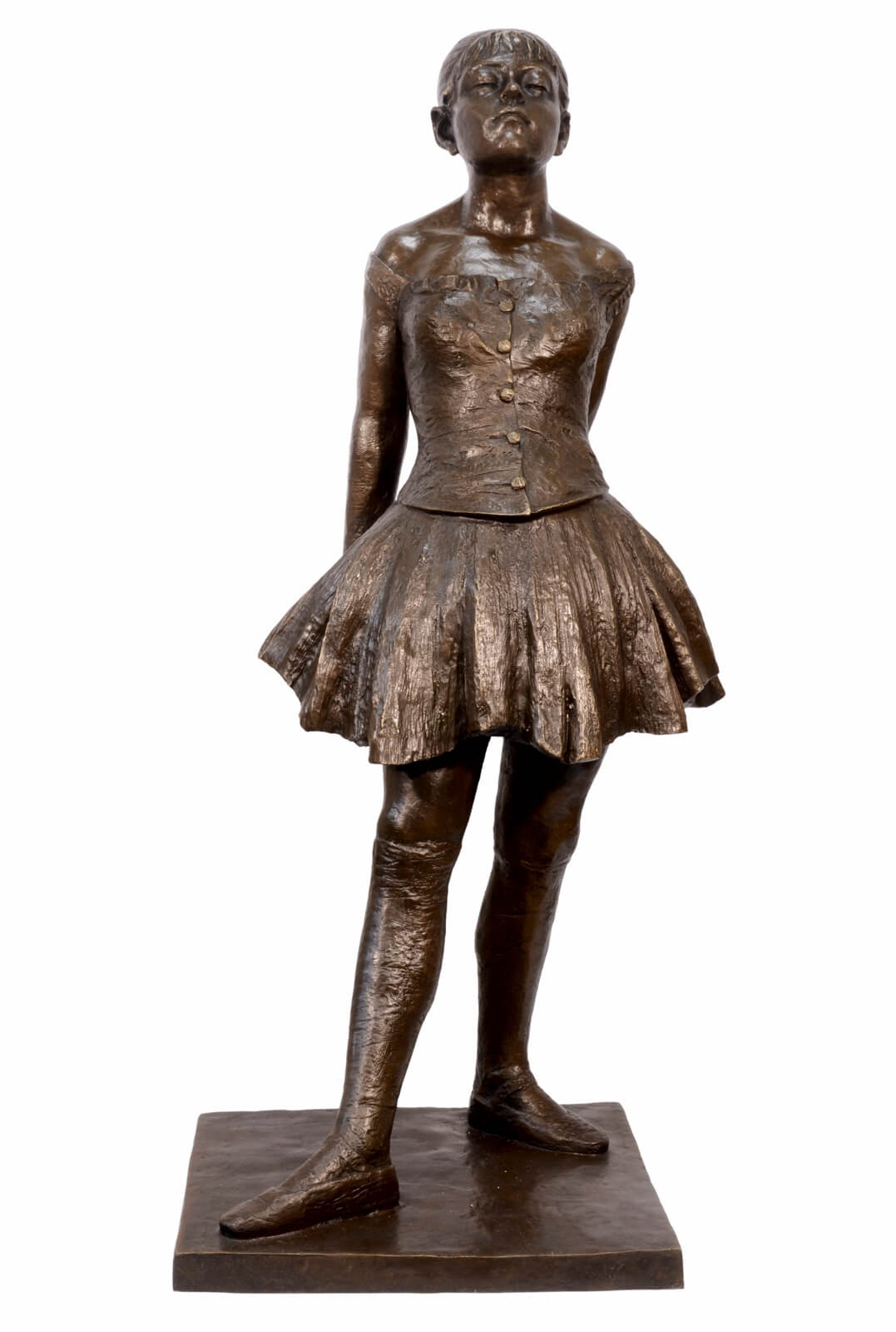Bronzeskulptur Ballerina nach Degas 120cm Tänzerin Skulptur Antik-Stil Replik