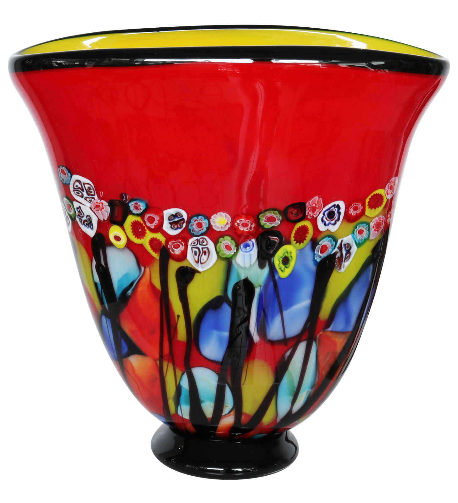 Glasvase Vase Glas im Murano Antik Stil 28cm
