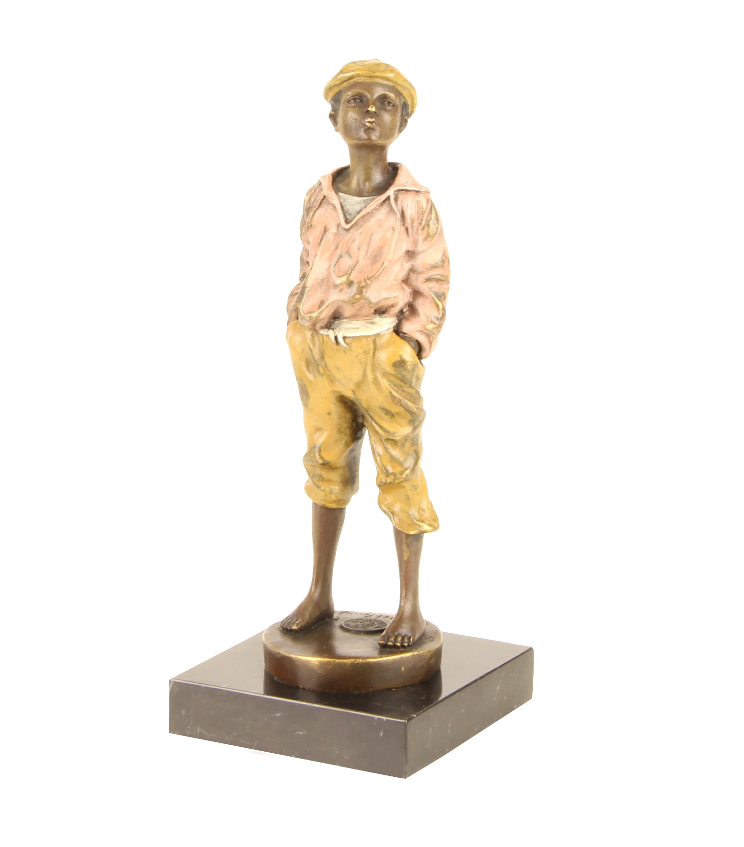 Garcon siffler après Szczeblewski statue bronze style antique réplique copie