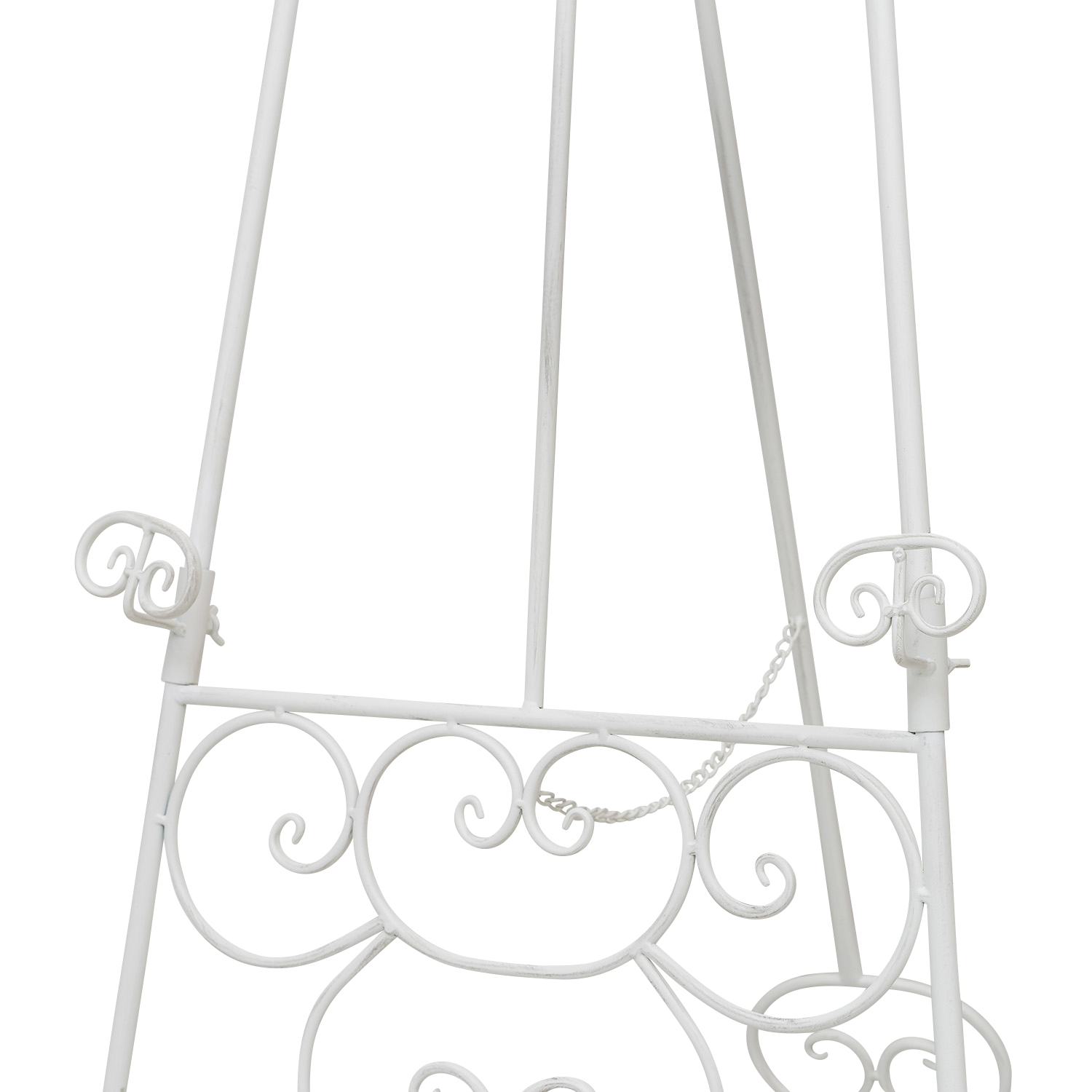 Staffelei Bildhalter Bilderständer Aufsteller Nostalgie Eisen Antik-Stil weiss