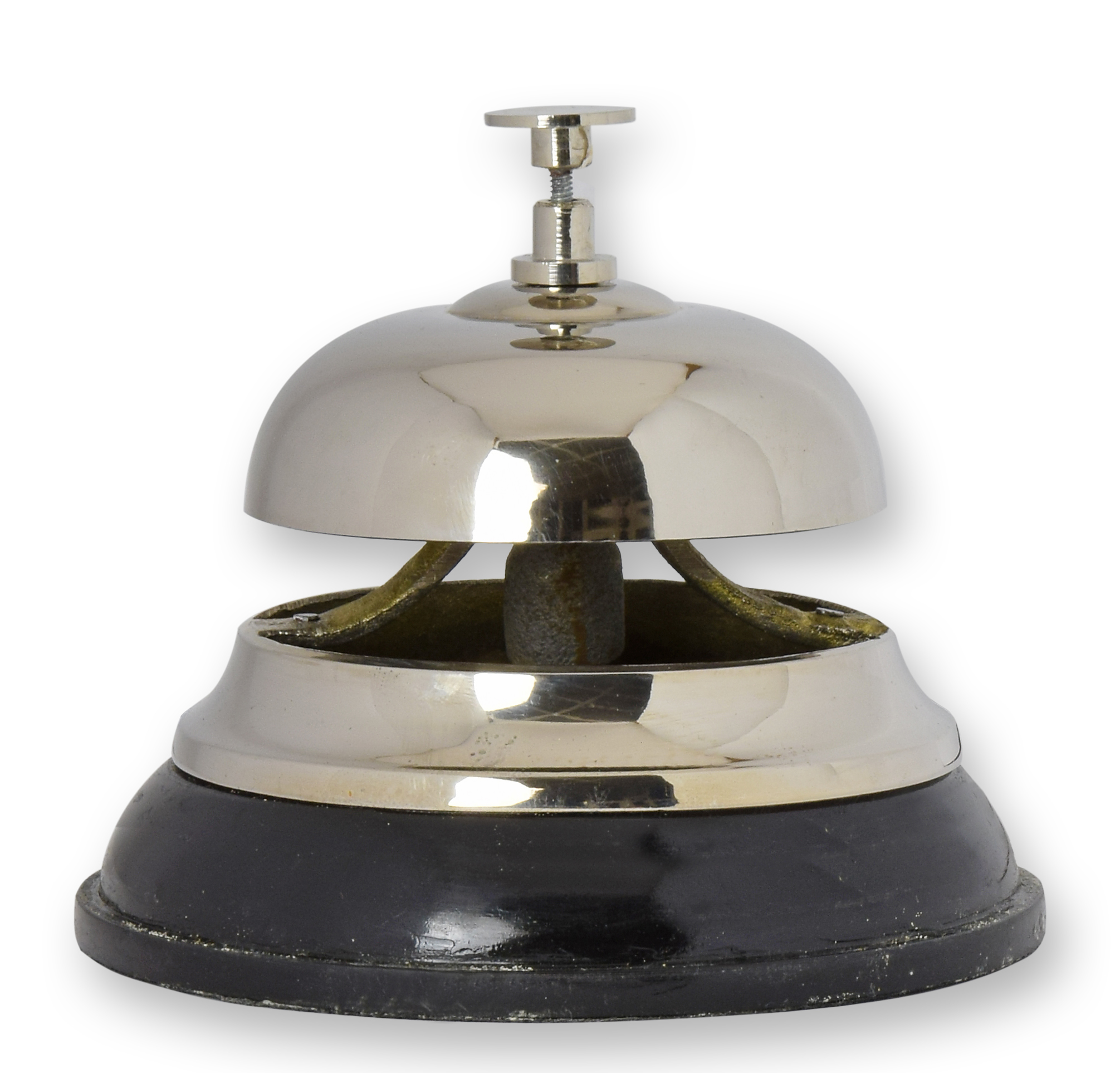 Une cloche d'hôtel en laiton réplique design rétro décoration