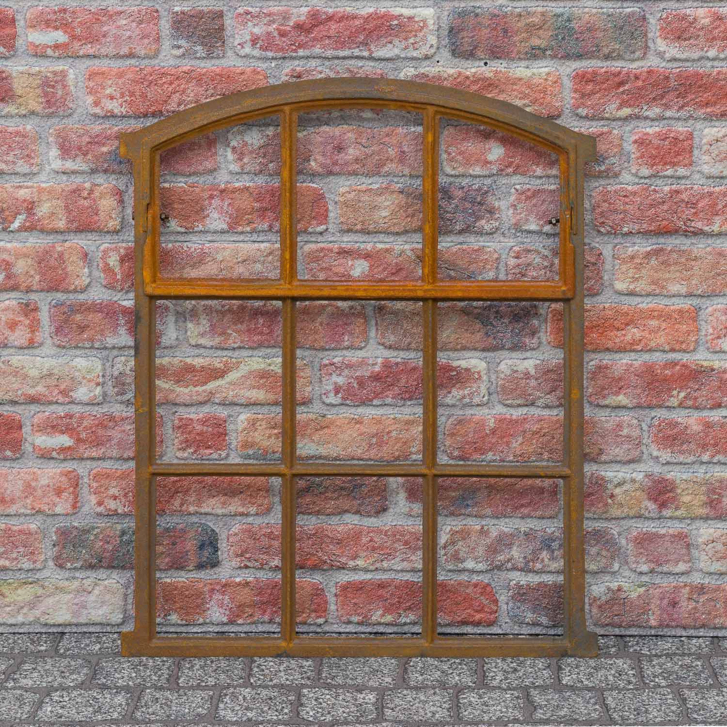 Fenster zum Öffnen rost Stallfenster Eisenfenster Eisen 71cm Antik-Stil (d2)