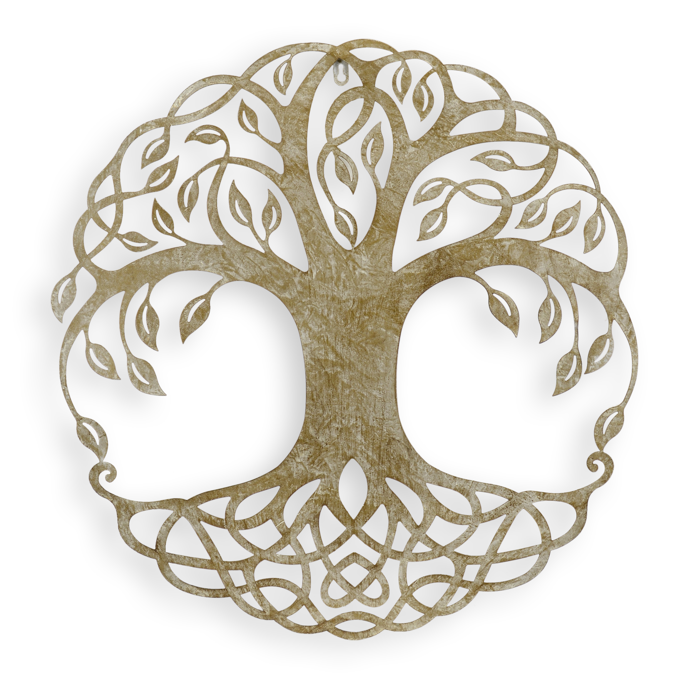 Une décoration murale en forme d'arbre de vie en fer réplique design rétro décoration