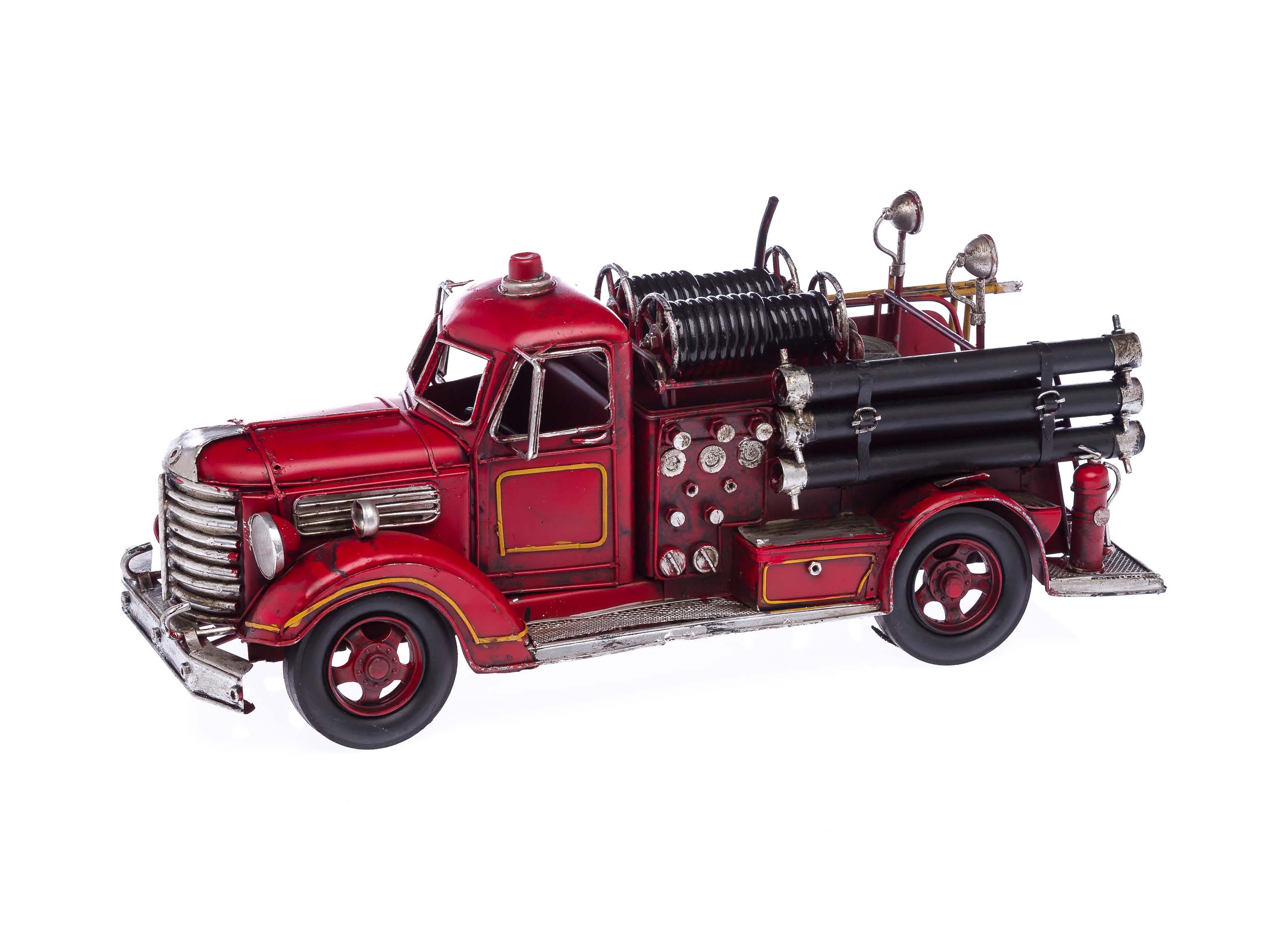 Feuerwehrauto Modellfahrzeug Feuerwehr antik Stil 41cm Auto Blech model car